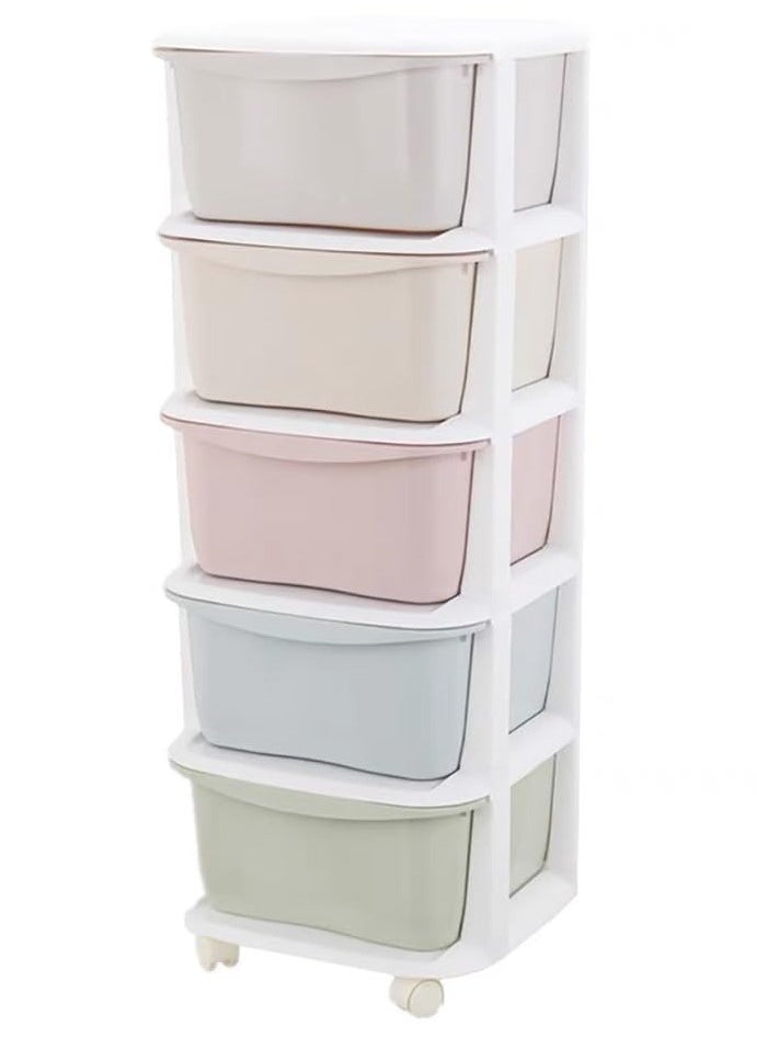 SKY-TOUCH Drawer Containers Storage 5 Layer Sundries Organizer, Storage Cabinet Drawer storage Dresser Organizer: Multipurpose Clothing Storage Rack for Kitchen, Bedroom, Sitting Room, and Bathroom  - Image 1