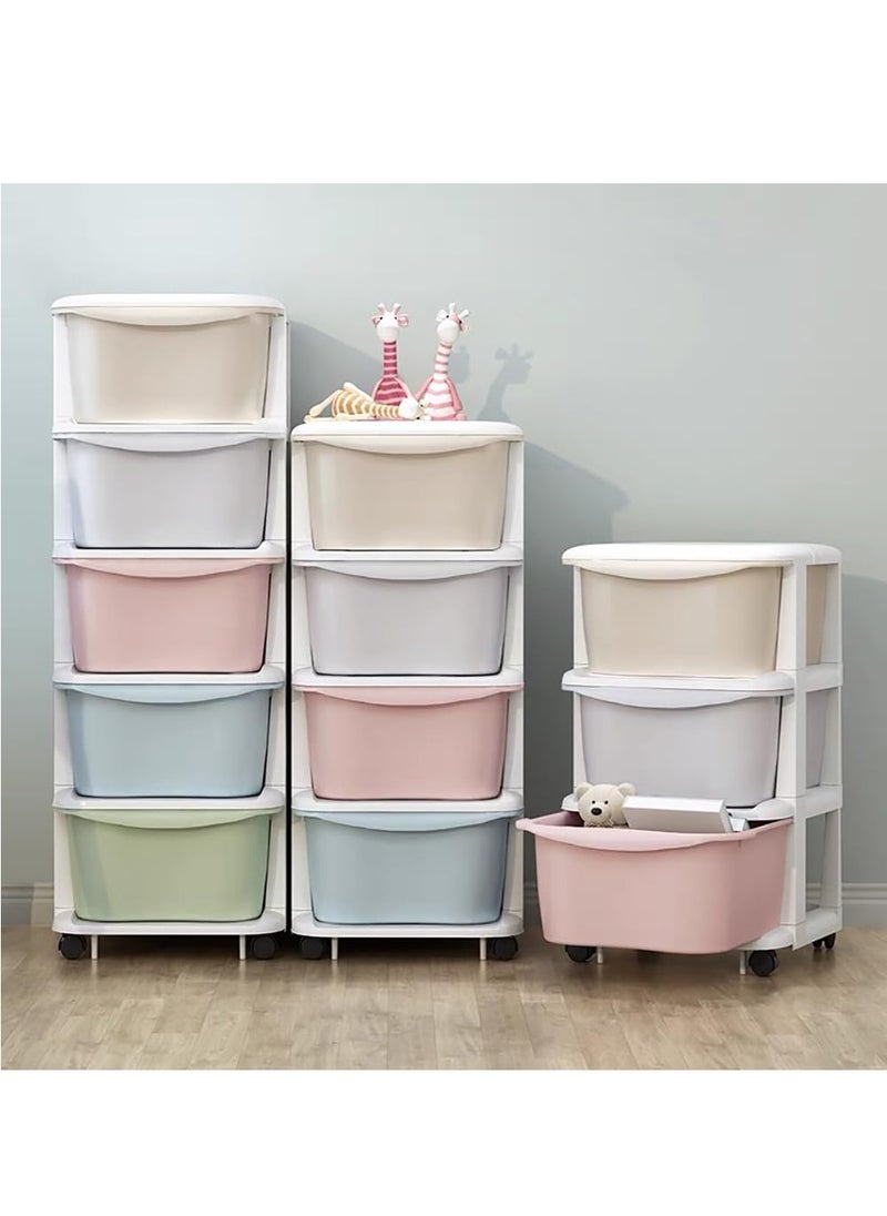SKY-TOUCH Drawer Containers Storage 5 Layer Sundries Organizer, Storage Cabinet Drawer storage Dresser Organizer: Multipurpose Clothing Storage Rack for Kitchen, Bedroom, Sitting Room, and Bathroom  - Image 3