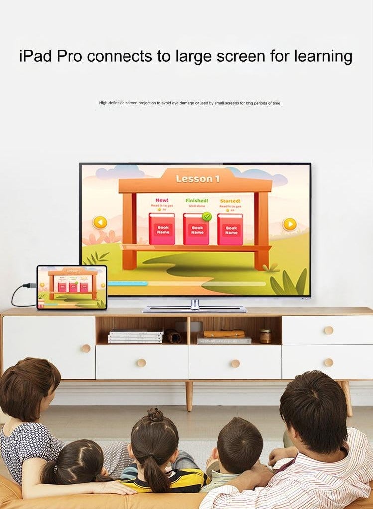 HDMI to USB C Cable 6.6FT,HDMI 2.0, HD 4K@60Hz, USB 3.1 C to HDMI 2.0 Cord, Thunderbolt 3/4 Compatible for iPhone 15 Pro/Max, MacBook Pro/Air 2023, iPad Pro, Surface Book 2, Galaxy S23 - Image 4