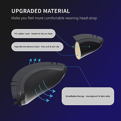 APEXINNO Head Strap Cushion Pad for psvr2 Original Headset Accessories, Ps5 vr2 Head Back Foam Pad Replacement enhances Comfort Compatible with PlayStation VR2 - Image 4
