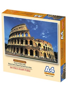 TOMAX Tomax - Italy & Holy See Historic Centre of Rome & San Paola Fuori le Mura Mini Puzzle 500 Pieces - M50-004  - Image 1