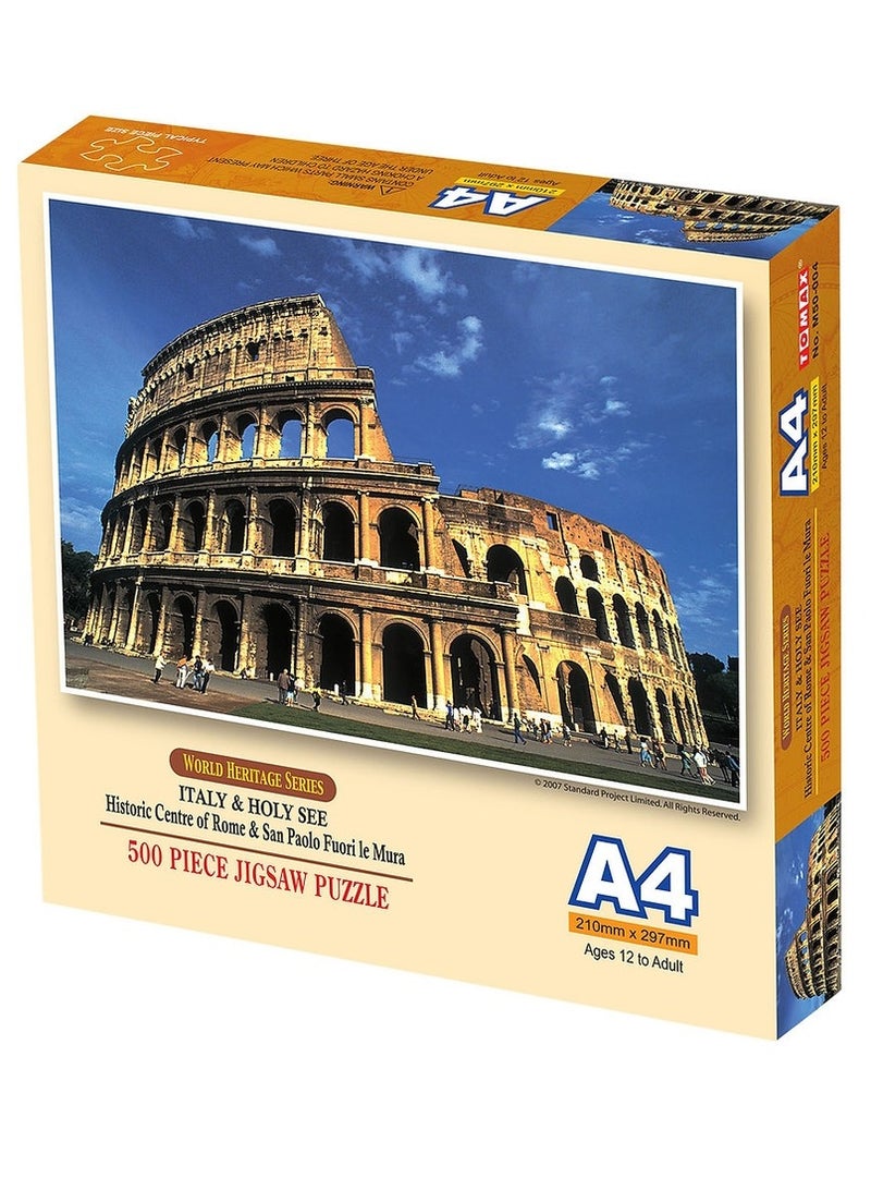 توماكس بازل صغير لإيطاليا والكرسي الرسولي المركز التاريخي لروما وسان باولا فوري لو مورا 500 قطعة - M50-004 - Image 1