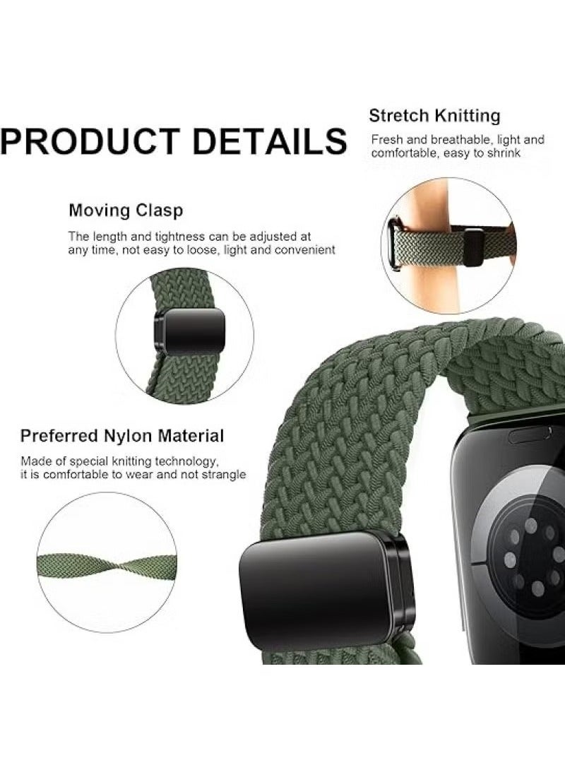 Anna Breathable Woven Magnetic Strap for iPhone Watch S9/S8/S7/S6/S5 - Image 4