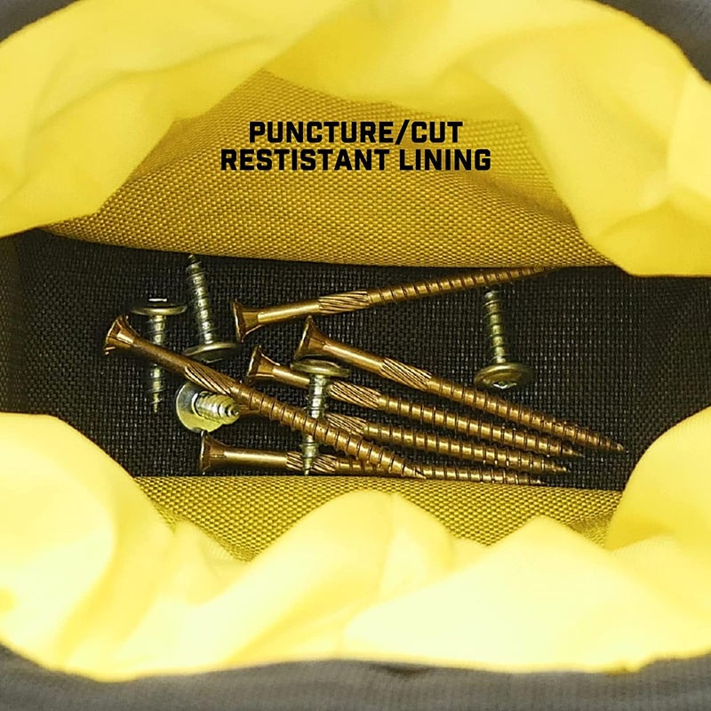 Holstery Joey Pouch PRO | Clip-On Tool Belt Bag for Tools, Screws, and Nails - Great for an Electrician, HVAC Tech, Plumber, Carpenter, Contractor, Handy Man, and Any Tradesperson - Metal Clip - Image 5