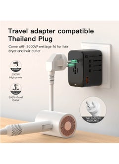 Protect universal travel adapter 2 USB, A and 2 type c ports plug 65W adapter with GaN technology  - Image 5
