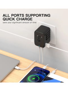 Protect universal travel adapter 2 USB, A and 2 type c ports plug 65W adapter with GaN technology  - Image 4