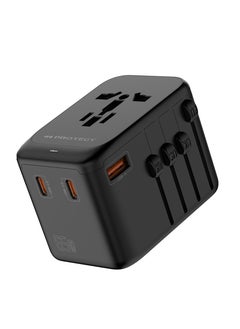 Protect universal travel adapter 2 USB, A and 2 type c ports plug 65W adapter with GaN technology  - Image 1