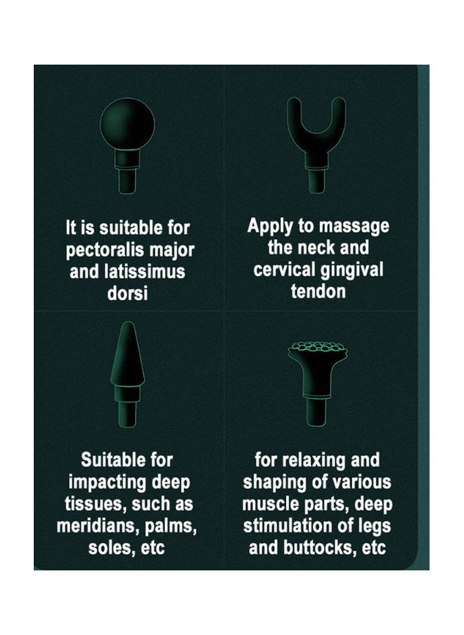 USB Charge Mini Electric Fascia Muscle Massage Gun With LCD Display Pain Therapy For Body Relaxation