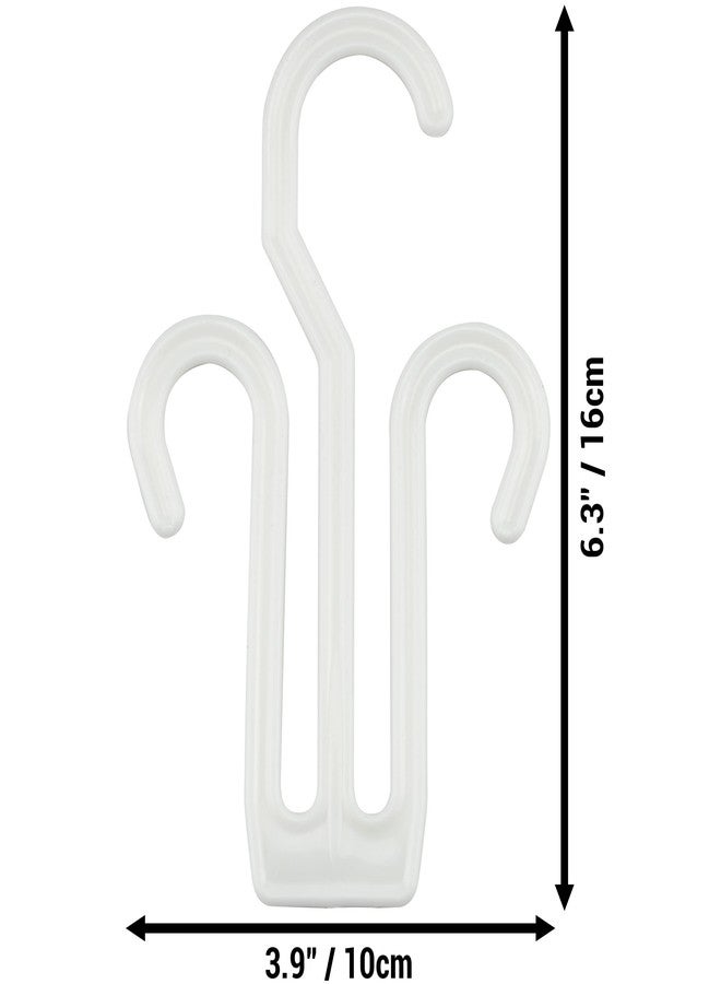 IFAMIO 20 Pack White Plastic Shoe Drying Shelf Hangers, Lightweight, Durable, Sturdy, Quick Drying, Ideal for Home, Store, Mall - Image 3