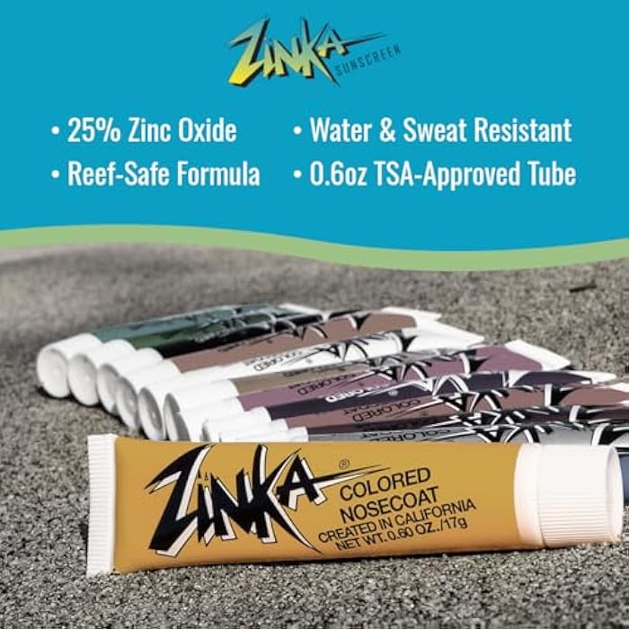 Zinka Colored Zinc Oxide Sunblock – High Zinc Formula for Nose and Face, Water & Sweat Resistant, Flesh - Image 2