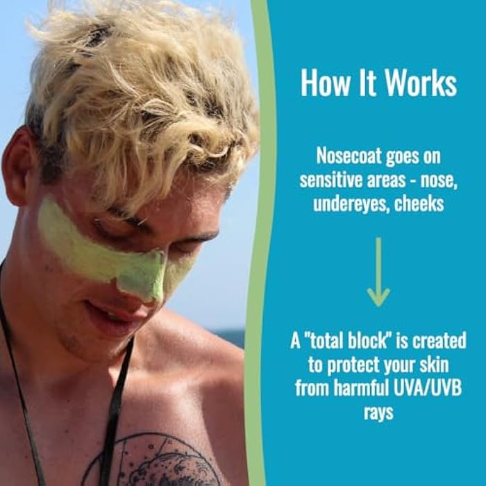 Zinka Colored Zinc Oxide Sunblock – High Zinc Formula for Nose and Face, Water & Sweat Resistant, Flesh - Image 3