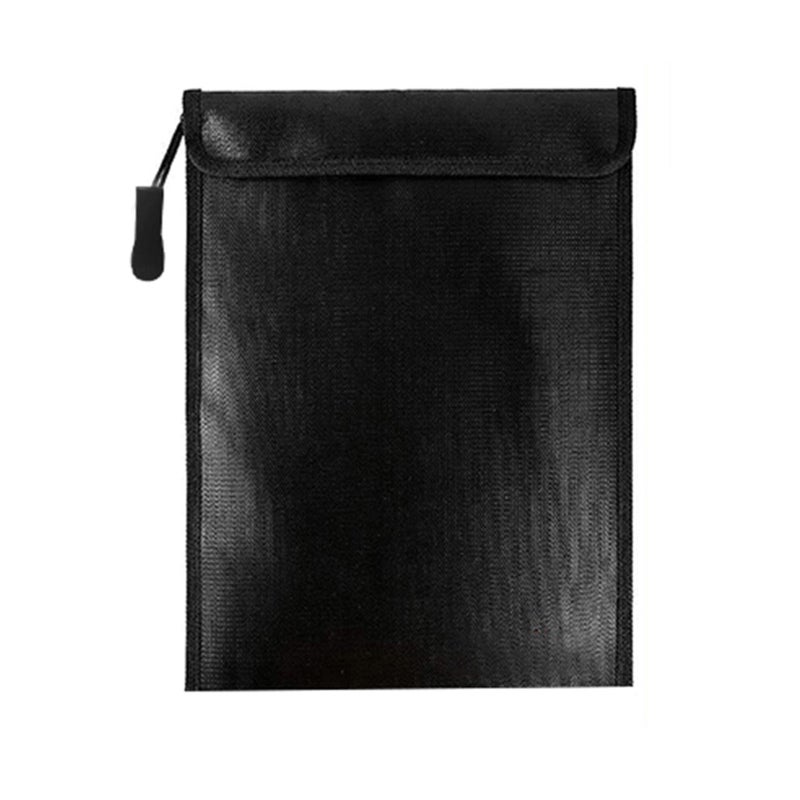 Fireproof Bag: Large Size Black - Fireproof And Waterproof Design With Upgraded Zipper Closure, Waterproof Storage For Home Security, Travel Emergency Kit - Image 3