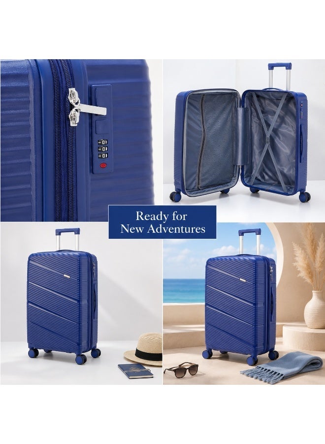Hard Shell Travel Suitcase 25 Inch Trolley Luggage with Smooth Rolling Wheels, Spacious Packing Space, Comfortable Carry Handle for Travel and Vacations - Image 2