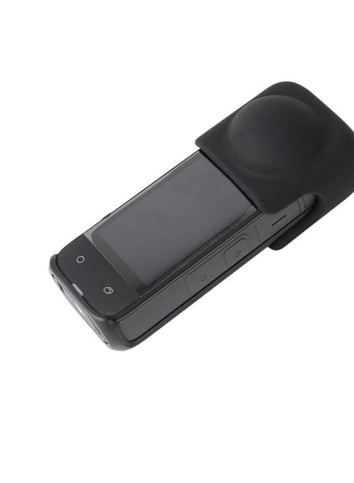 امبر جیک واقي عدسة السيليكون Insta360 X4، غطاء حماية مرن، مقاوم للغبار والخدش. غطاء حماية من السيليكون لحماية العدسات X4 (أسود) - Image 2