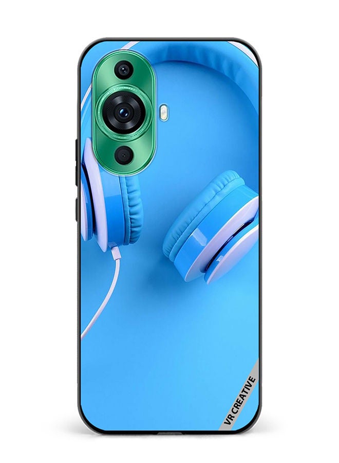 VR CREATIVE Protective Case Cover For Huawei nova 11 Music Headphones Design Multicolour - Image 1