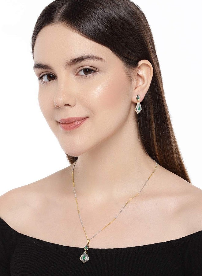 ACCESSHER Womens 22k Gold Plated CNC Necklace Set With Italian Jewellery - Image 4