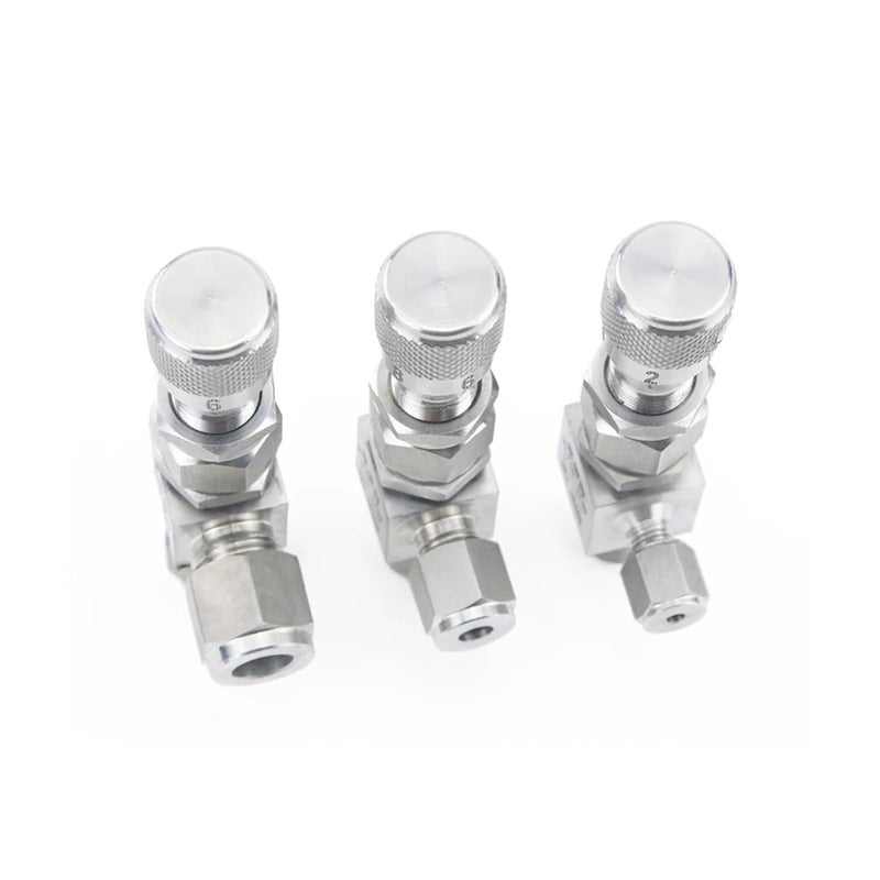 Stainless Steel 304 Needle Valve 1 4 Inch Micro Flow Regulating Metering Controller Normal Elbow 90 Degree - Image 5