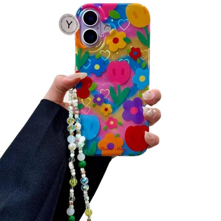 غطاء مزدوج الطبقات بIMD لـ iPhone 15 / 15 Plus / 15 Pro / 15 Pro Max باللون Single Shell مع تصميم مزدوج الطبقات ومقاوم للخدش مع مقاوم للصدمات مع نقشة التيوليب للتخزين العملي - Image 3