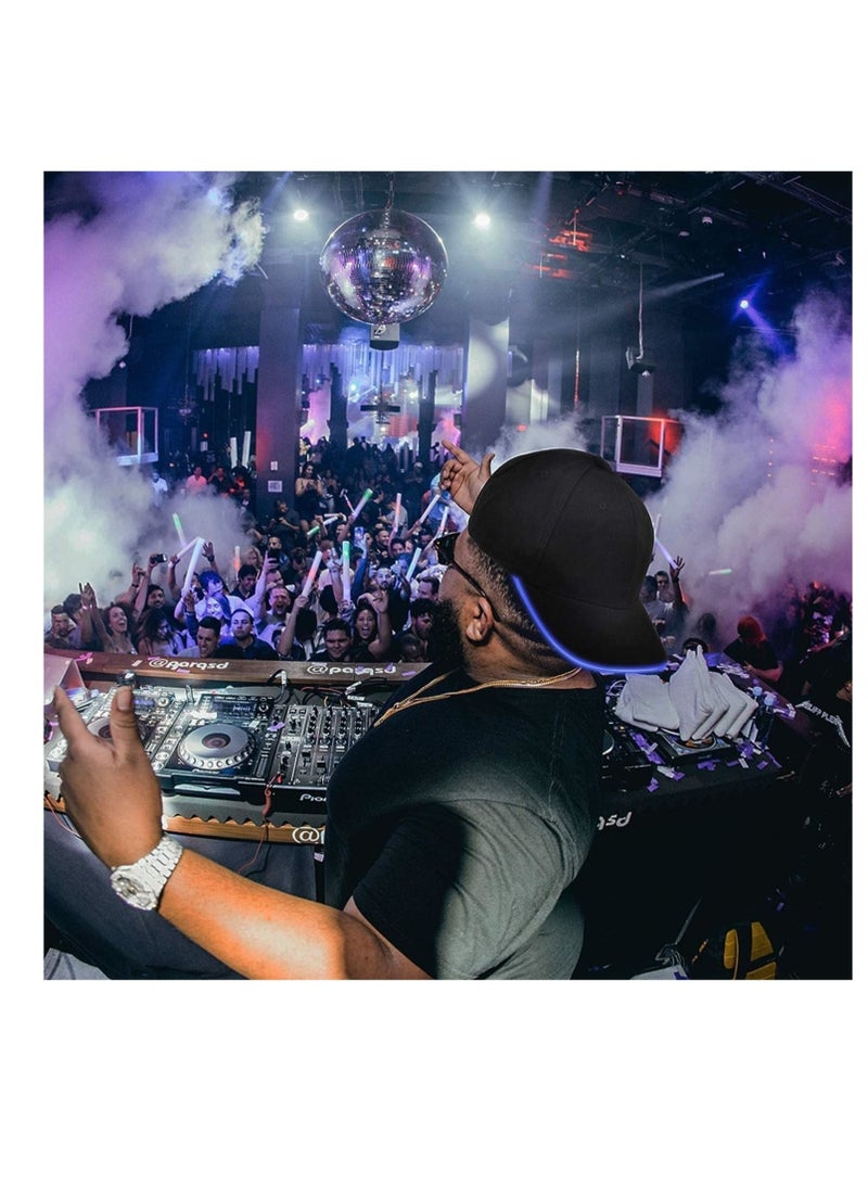 LED hat luminous baseball cap flashing party hat festival club stage hip hop performance accessories - Image 3