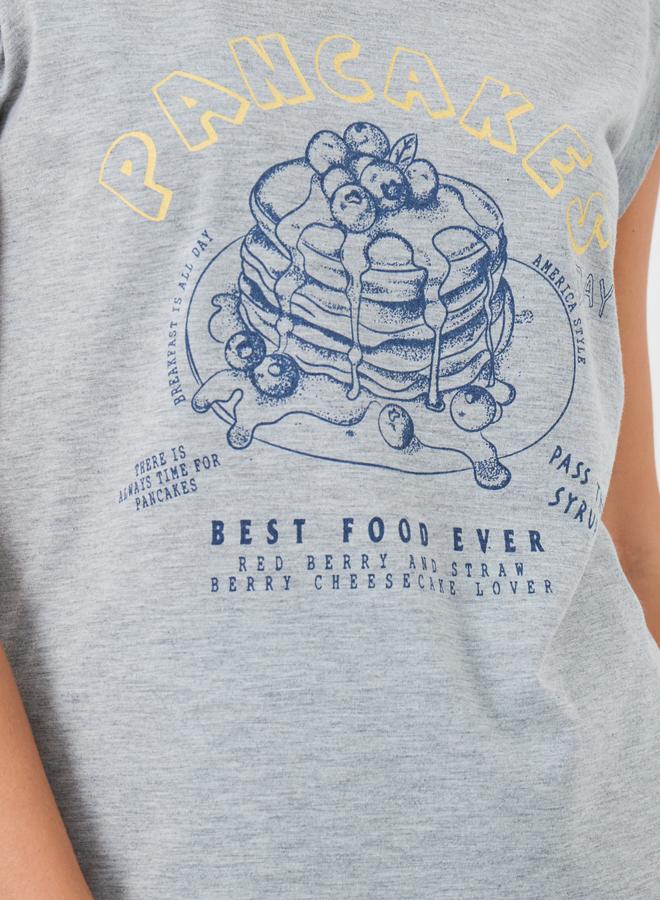 Styli Pancake Graphic Print Tank and Gingham Checked Pyjama Set - Image 4