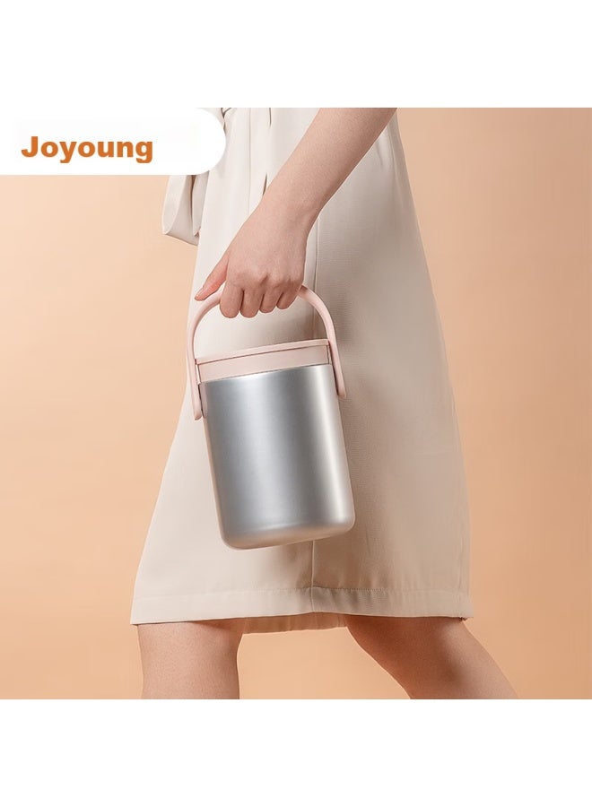 Joyoung Insulated Lunch Box With Handle, 1.8l Large Capacity, 304 Stainless Steel, Extra Long Insulation, For Office Workers, Lunch Carrier, Bento Box - Image 3