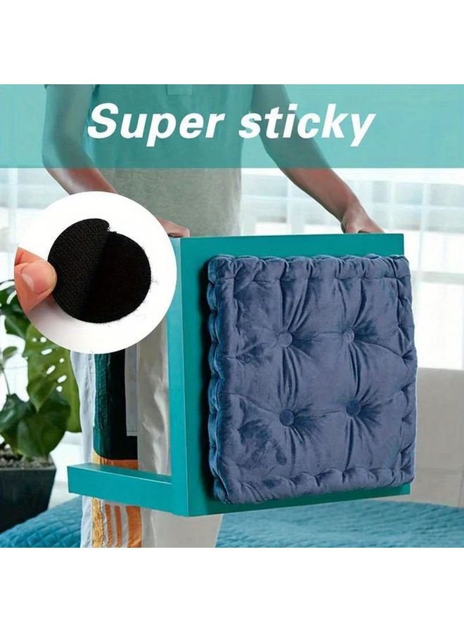 Black Self Adhesive Fastener Dot Stickers 20pcs for Bed Sheets Sofa Cushions Carpets - Image 5