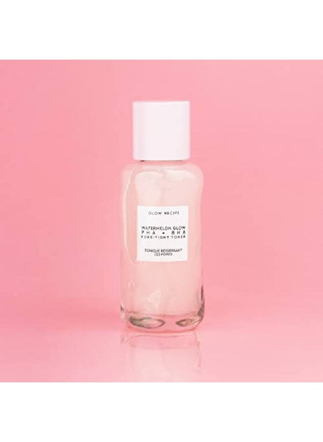 GLOW RECIPE - Mini Watermelon Glow Bha + Pha Poretight Facial Toner Mild Exfoliating Toner With Hyaluronic Acid Cactus Water Soothing Cucumber + Tea Tea Extract Travelsize (40Ml) - Image 1
