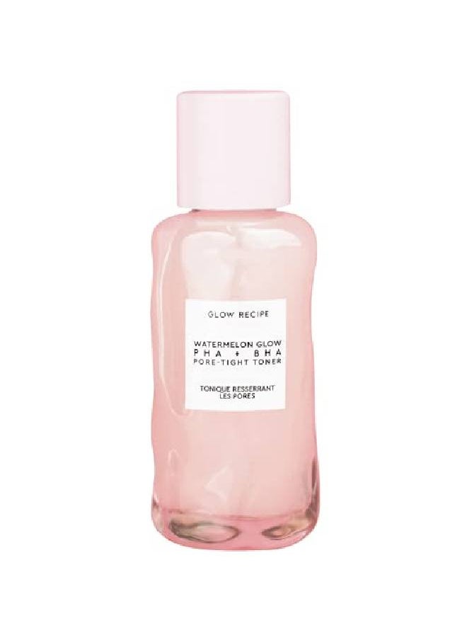 GLOW RECIPE - Mini Watermelon Glow Bha + Pha Poretight Facial Toner Mild Exfoliating Toner With Hyaluronic Acid Cactus Water Soothing Cucumber + Tea Tea Extract Travelsize (40Ml) - Image 1