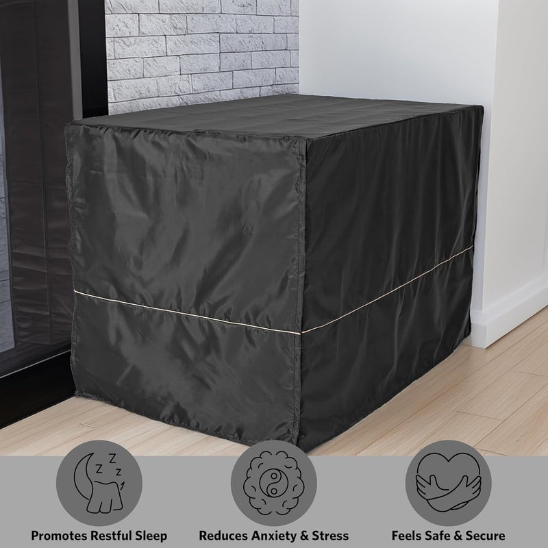 Personal & public compatible Dog Crate Cover, Privacy Dog Crate Cover Fits Dog Crates, Machine Wash & Dry User friendly optimized build - Image 3