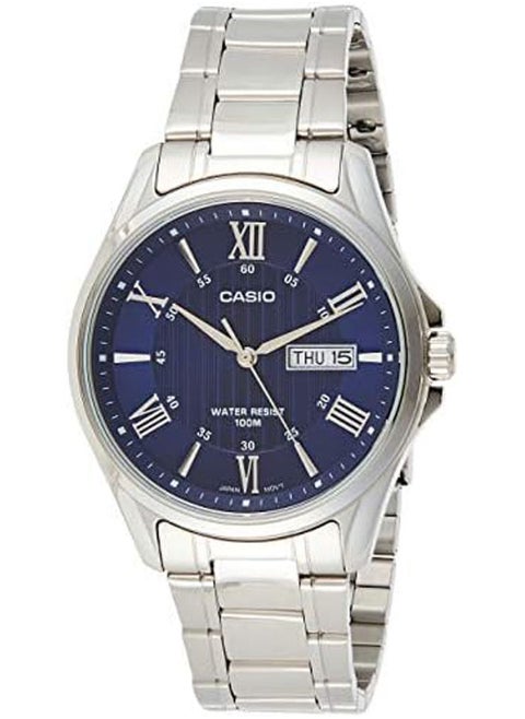 Stainless Steel Analog Watch MTP-1384D-2AVDF