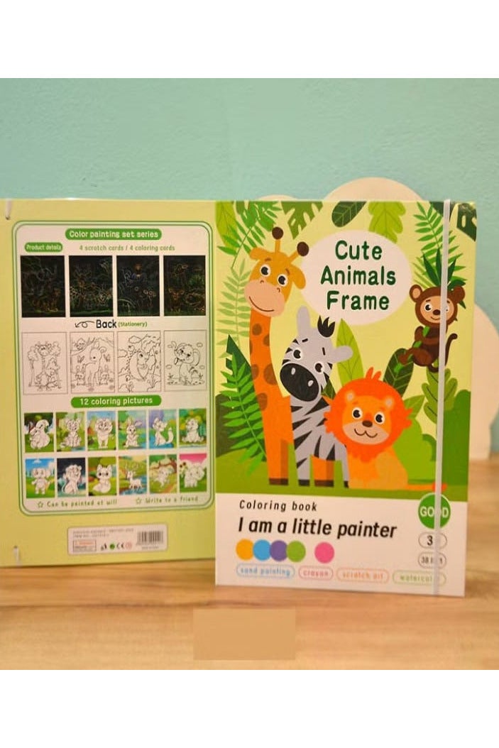 Coloring Book for Kids, 38 Pieces, (Cute Animals) - Image 1