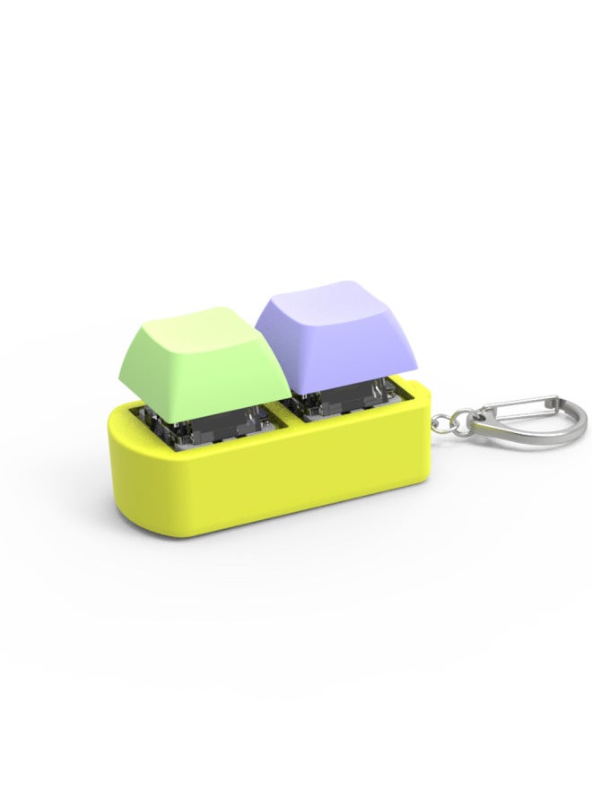 Loquat 2-key Axle Tester CHERRY Cherry Axle Tester Kaihua Gaotejiadalon Axle Body Experiencer Decompression Toy-color:Yellow + White Bottom Case - Image 5