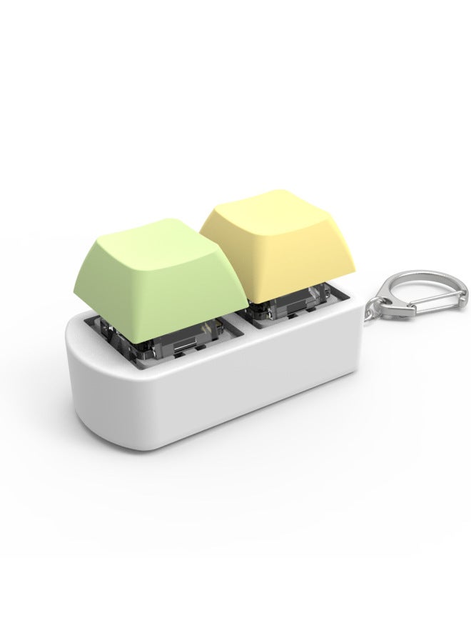 Loquat 2-key Axle Tester CHERRY Cherry Axle Tester Kaihua Gaotejiadalon Axle Body Experiencer Decompression Toy-color:Yellow + White Bottom Case - Image 3