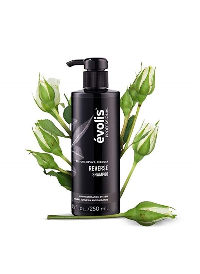 evolis - évolis REVERSE Shampoo - Hair Growth Shampoo - Keratin Shampoo Sulfate Free - Natural Hair Growth Shampoo with Keratin and Wheat Protein - Hair Growth Treatment (8.5 fl oz) - Image 1