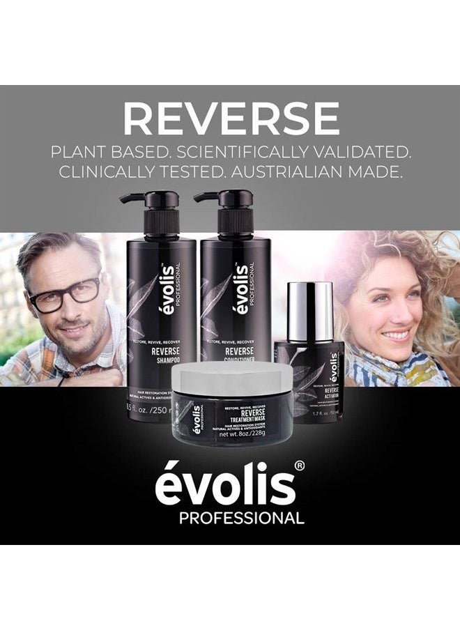 evolis - évolis REVERSE Shampoo - Hair Growth Shampoo - Keratin Shampoo Sulfate Free - Natural Hair Growth Shampoo with Keratin and Wheat Protein - Hair Growth Treatment (8.5 fl oz) - Image 1