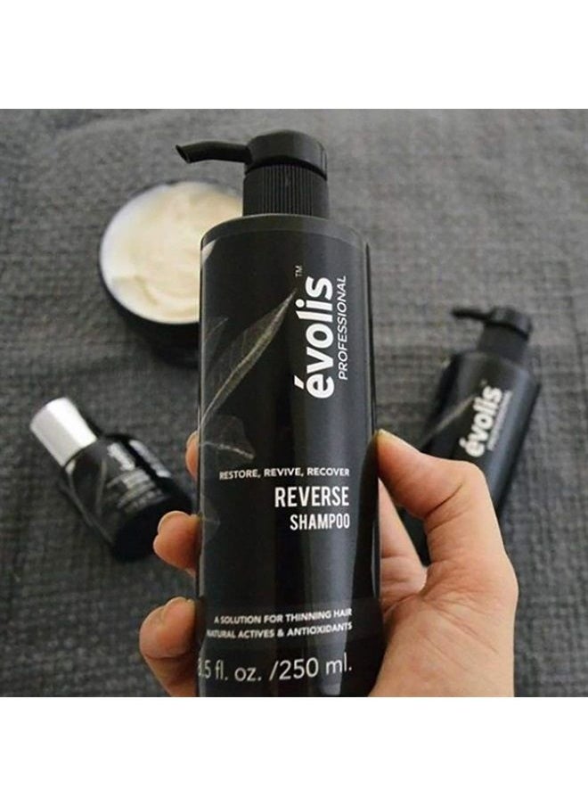 evolis - évolis REVERSE Shampoo - Hair Growth Shampoo - Keratin Shampoo Sulfate Free - Natural Hair Growth Shampoo with Keratin and Wheat Protein - Hair Growth Treatment (8.5 fl oz) - Image 1