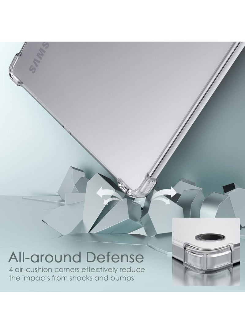 غطاء واقي مضاد للصدمات لجهاز سامسونج جالكسي تاب A9 8.7 مع سيليكون سائل شفاف - Image 3