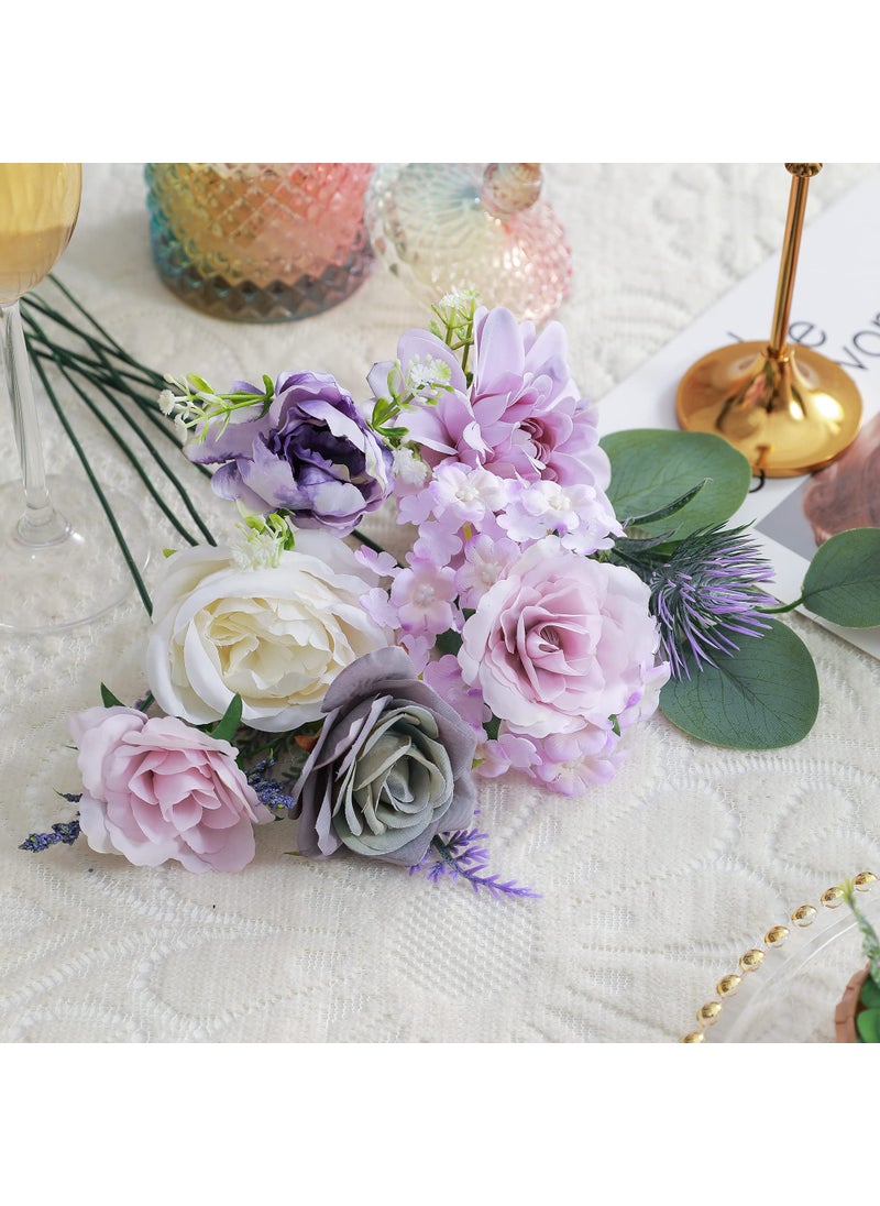 kuujojo kuujojo Artificial Flowers Combo  Fake Flowers for DIY Tables Centerpieces Baby Shower Bridal Shower Wedding Bouquet Arrangements Party Candle Holder Cake Decor Flower Home Decorations  - Image 2
