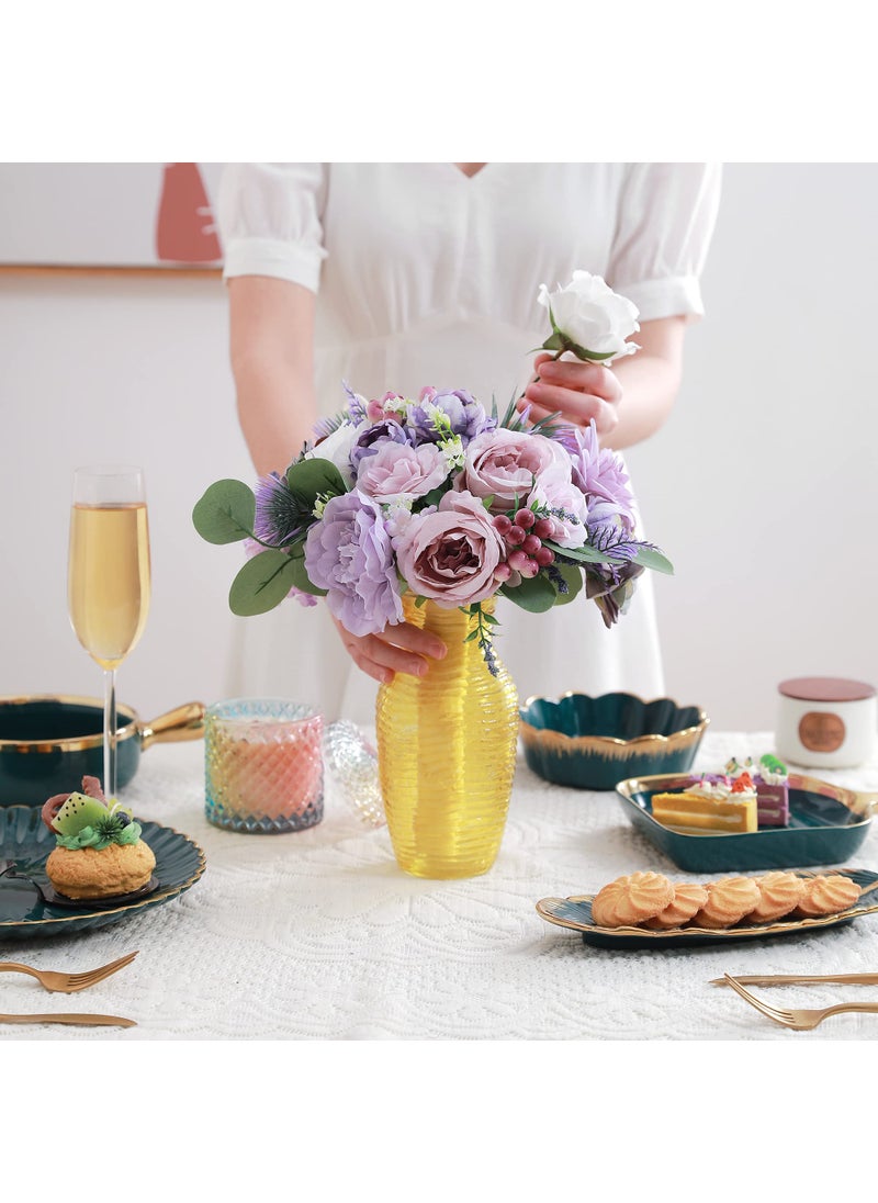 kuujojo kuujojo Artificial Flowers Combo  Fake Flowers for DIY Tables Centerpieces Baby Shower Bridal Shower Wedding Bouquet Arrangements Party Candle Holder Cake Decor Flower Home Decorations  - Image 4