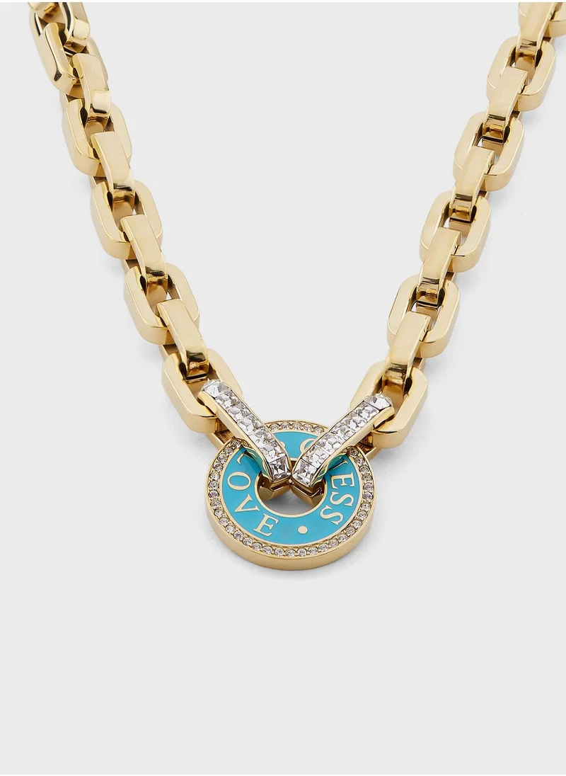 GUESS Round Harmony Necklace