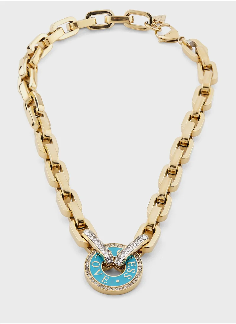 GUESS Round Harmony Necklace