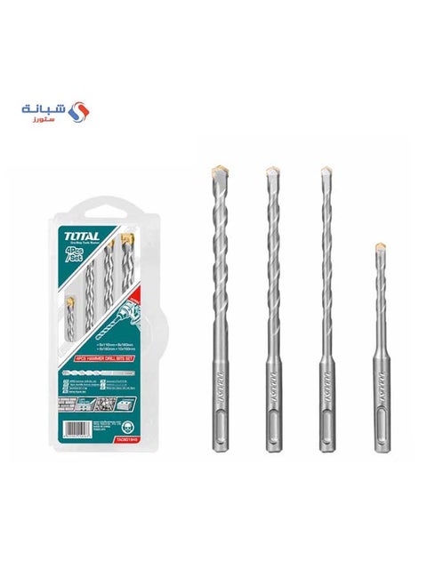 Hammer Drill Bits Set 4 Pcs