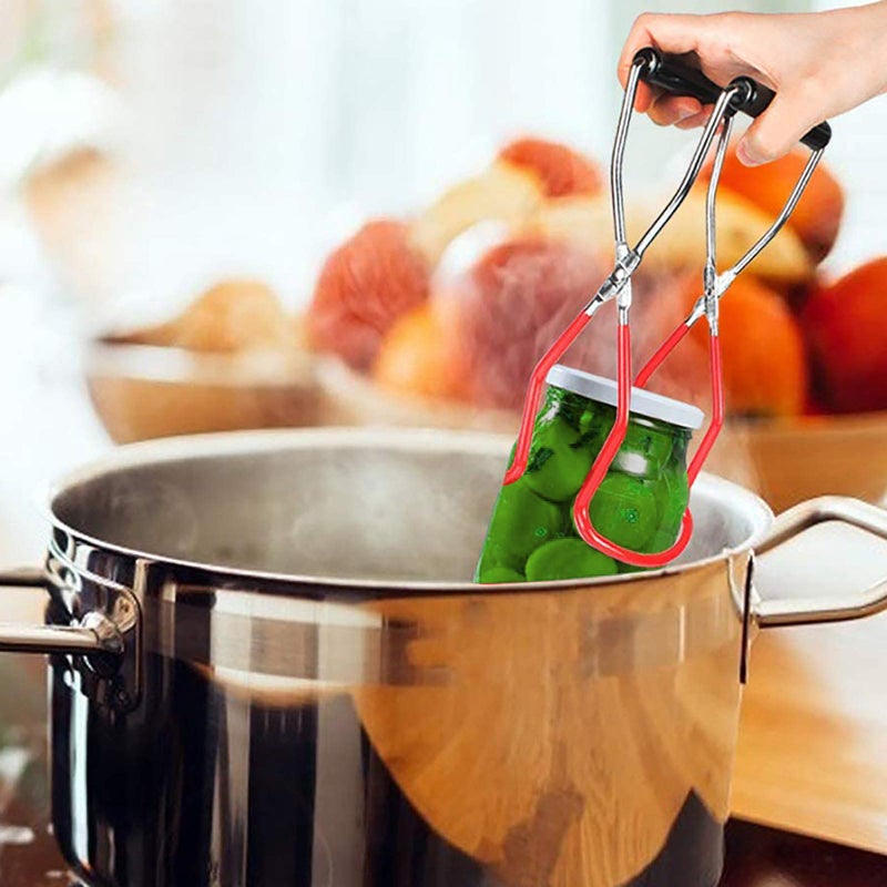 Cedilis 4 Pieces Canning Kit, 1PC Canning Rack+ 1PC Jar Lifter Tong+ 2PC Funnels, Stainless Steel Canning Supplies for Mason Jars - Image 4