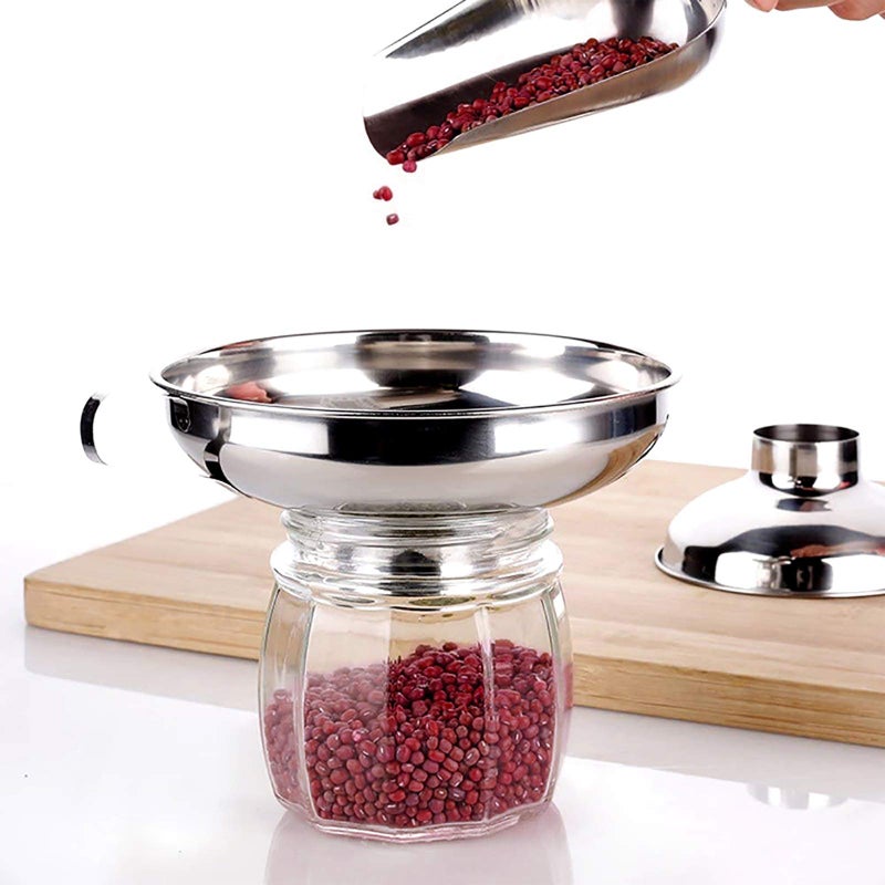 Cedilis 4 Pieces Canning Kit, 1PC Canning Rack+ 1PC Jar Lifter Tong+ 2PC Funnels, Stainless Steel Canning Supplies for Mason Jars - Image 5