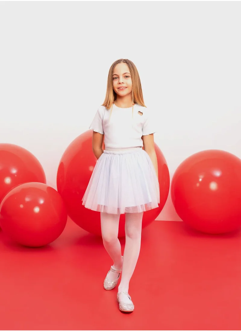 DeFacto Girl Elastic Waisted Tulle Skirt