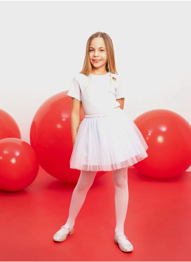 DeFacto Girl Elastic Waisted Tulle Skirt