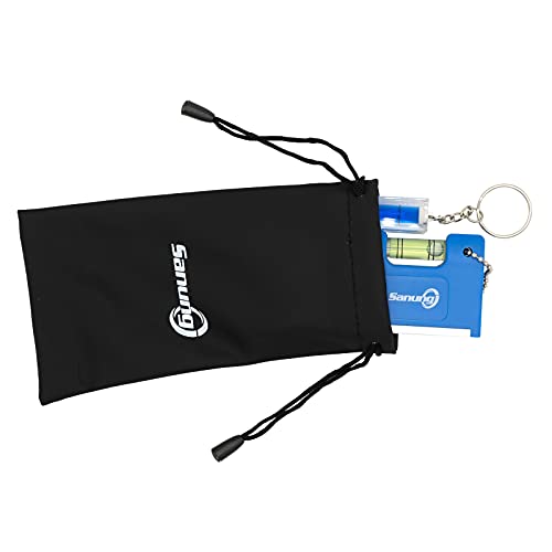 Sanung 4PCS Portable Mini Spirit Levels with Magnetic Base Small Pocket Bubble Measuring Levels Keychain Horizontal Vertical Leveler with Storage Bag for Carpentry Tripod Wall Clock - Image 5