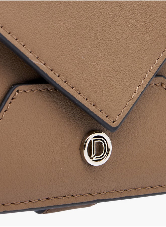DUCHINI Textured Card Holder with Button Closure  - Image 3