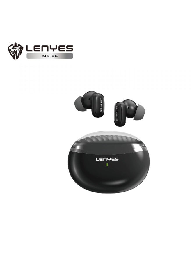 Lenyes Air 5G AI Wisdom Wireless Earbuds with Charging Case, Black - Image 1
