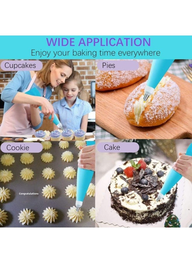 Direct Supply 21-piece Pastry Nozzle Cream Nozzle Pastry Bag Cream Scraper Cake Decoration Baking Tool-Color:White-Specifications:More Sets Of Colors Can Be Customized